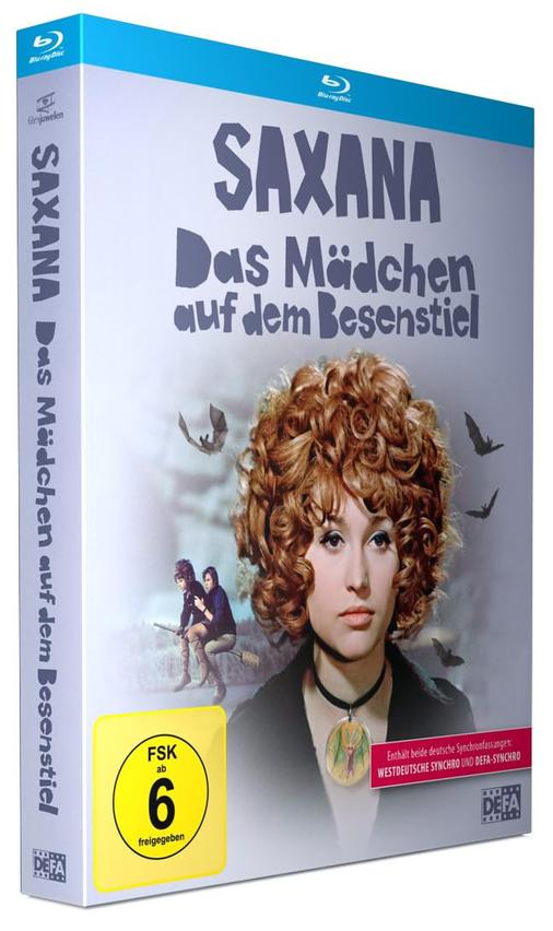 Blu-ray-Box-Art für einen deutschen Film, mit einer Frau und Fledermäusen.