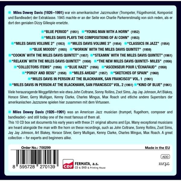 Miles Davis Albumcover mit Titelliste und Künstlern.