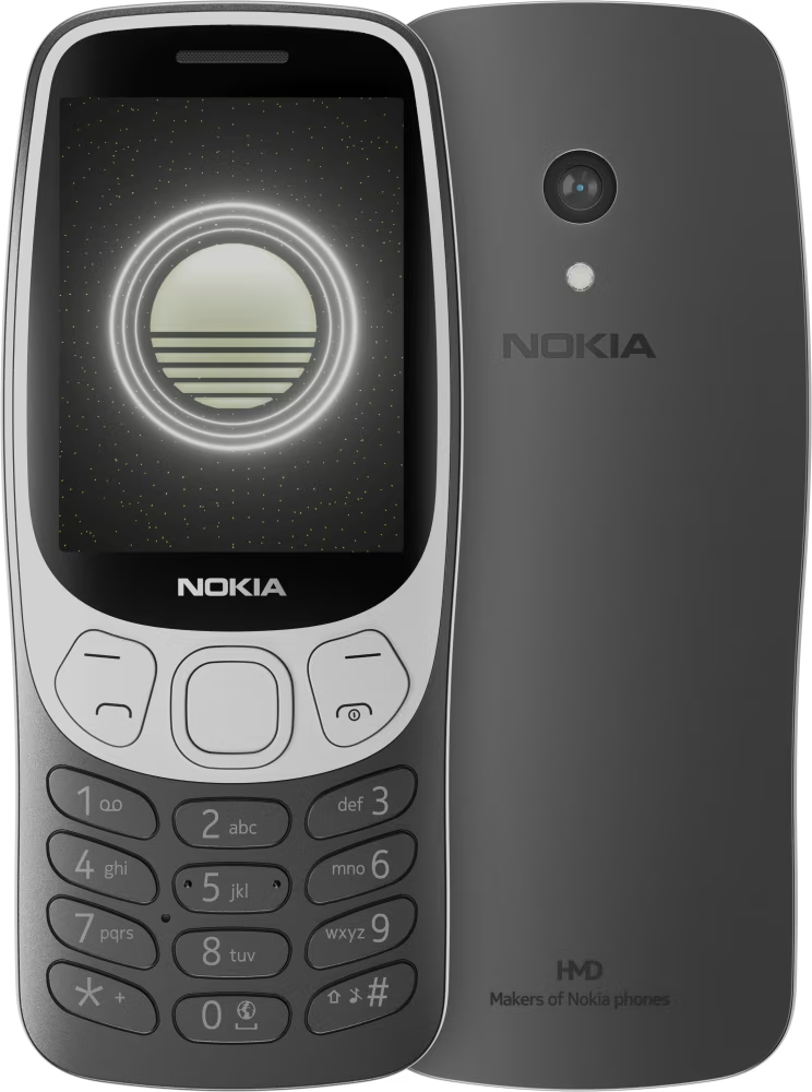 NOKIA 3210 DualSIM Fekete Kártyafüggetlen Mobiltelefon + Telekom Domino SIM