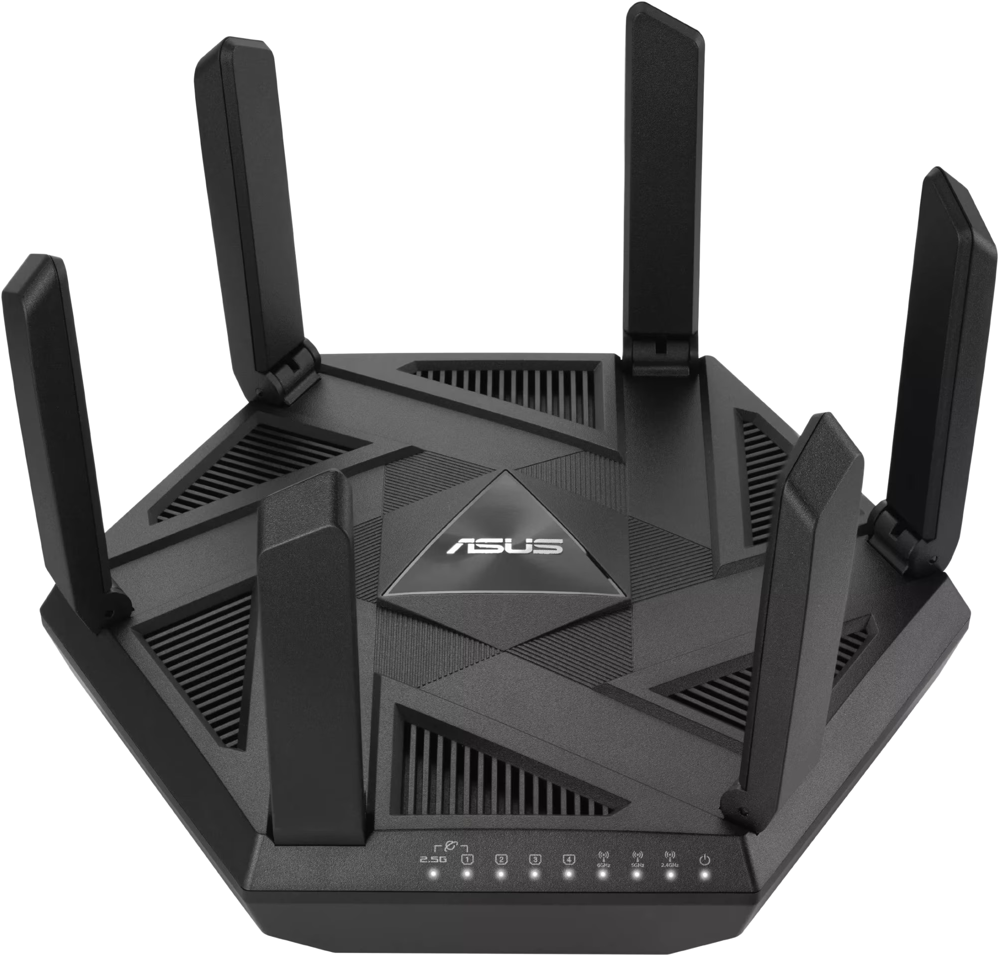 ASUS RT-AXE7800 háromsávos WiFi 6E router, AiMesh, 2,5Gbit LAN, fekete (90IG07B0-MU9B00)