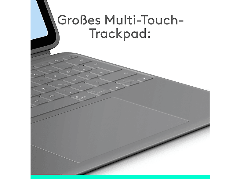 LOGITECH Combo Touch Tastatur-Case, für iPad Air 13 Zoll (M2 und M3), Smart Connector, Graphite — Foto 3 von 5