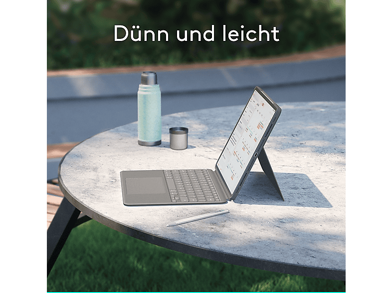 LOGITECH Combo Touch Tastatur-Case, für iPad Air 13 Zoll (M2 und M3), Smart Connector, Graphite — Foto 5 von 5