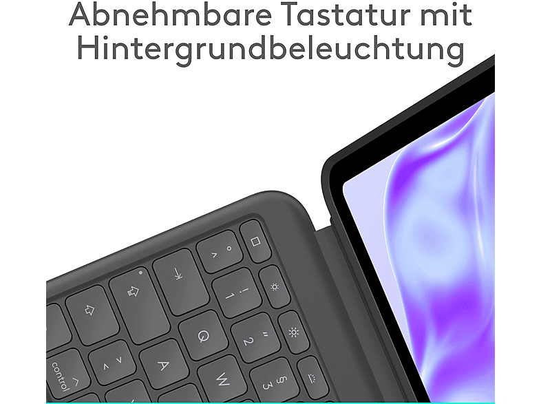 LOGITECH Combo Touch Tastatur-Case, für iPad Pro 13 Zoll (M4), Smart Connector, Graphite — Foto 2 von 5