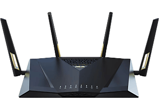 ASUS RT-AX88U Pro kétsávos WiFi 6 router, AX6000, AiMesh, 2,5Gbit LAN, fekete (90IG0820-MO3A00)