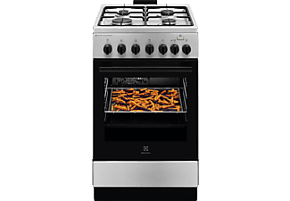 ELECTROLUX LKK560011X Kombinált tűzhely, SteamBake, AirFry, Multi 6, Termosztát, 58 l, sütővilágítás, grill, hangjelzés, percszám