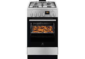 ELECTROLUX LKK560232X Kombinált tűzhely, SteamBake, AirFry, Multi 8, Termosztát, 58 l, sütővilágítás, grill, digitális prog.óra,