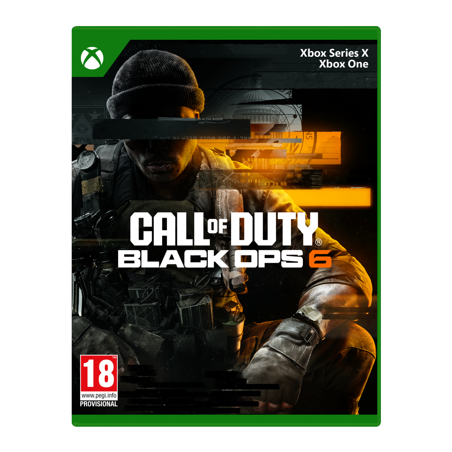 Call of Duty Black Ops 6 gamebox met soldaat op de cover.
