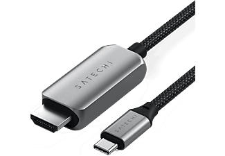 SATECHI USB Type-C HDMI 2.1 összekötő kábel, 8K, 2 méter, asztroszürke (ST-YH8KCM)