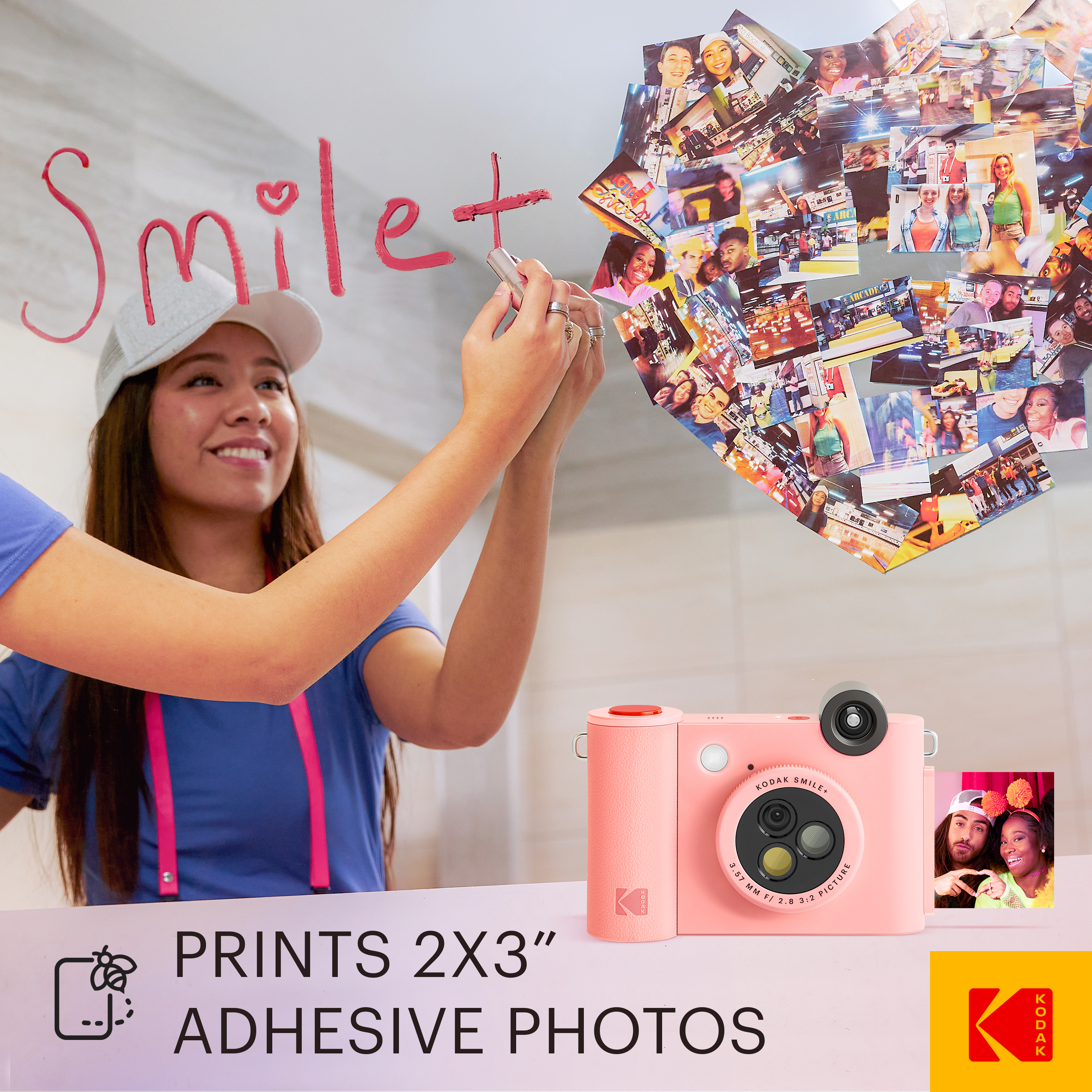 KODAK Smile+ Fotocamera istantanea, Rosa