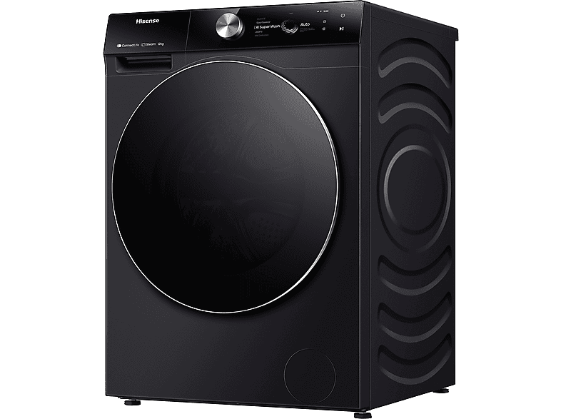 Hisense WF7S1247BB Waschmaschine Black (12 kg, 1400 U/Min., A, Frontlader) — Foto 4 von 5
