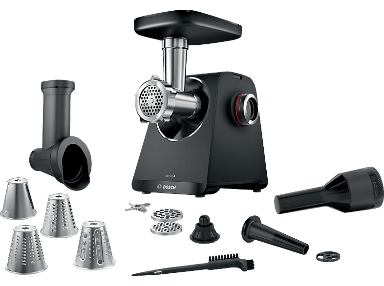 BOSCH MFWS440B MultiPower Serie 4 Fleischwolf 1900 Watt Schwarz