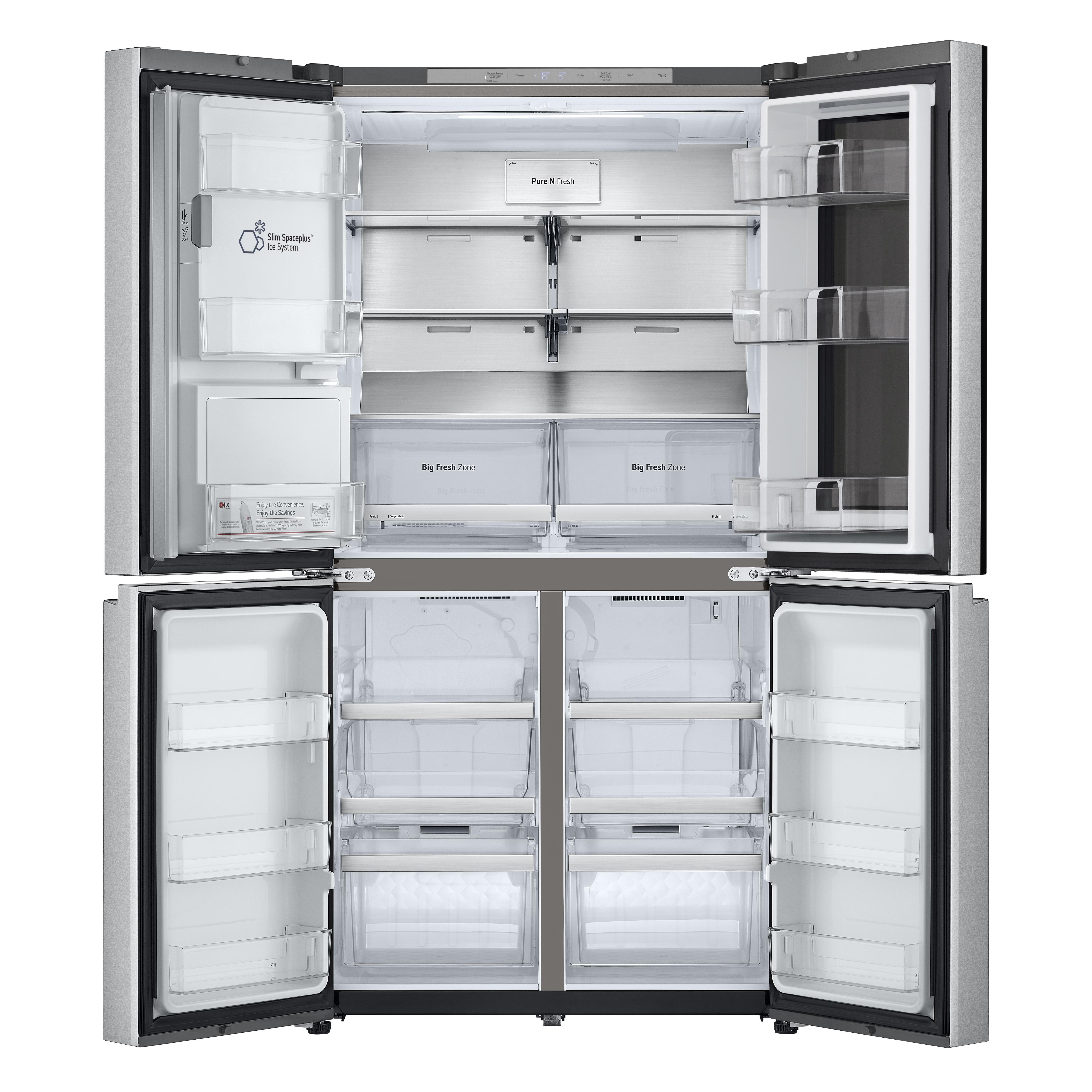 Ein Produktdatenblatt für einen Kühlschrank mit Diagramm.