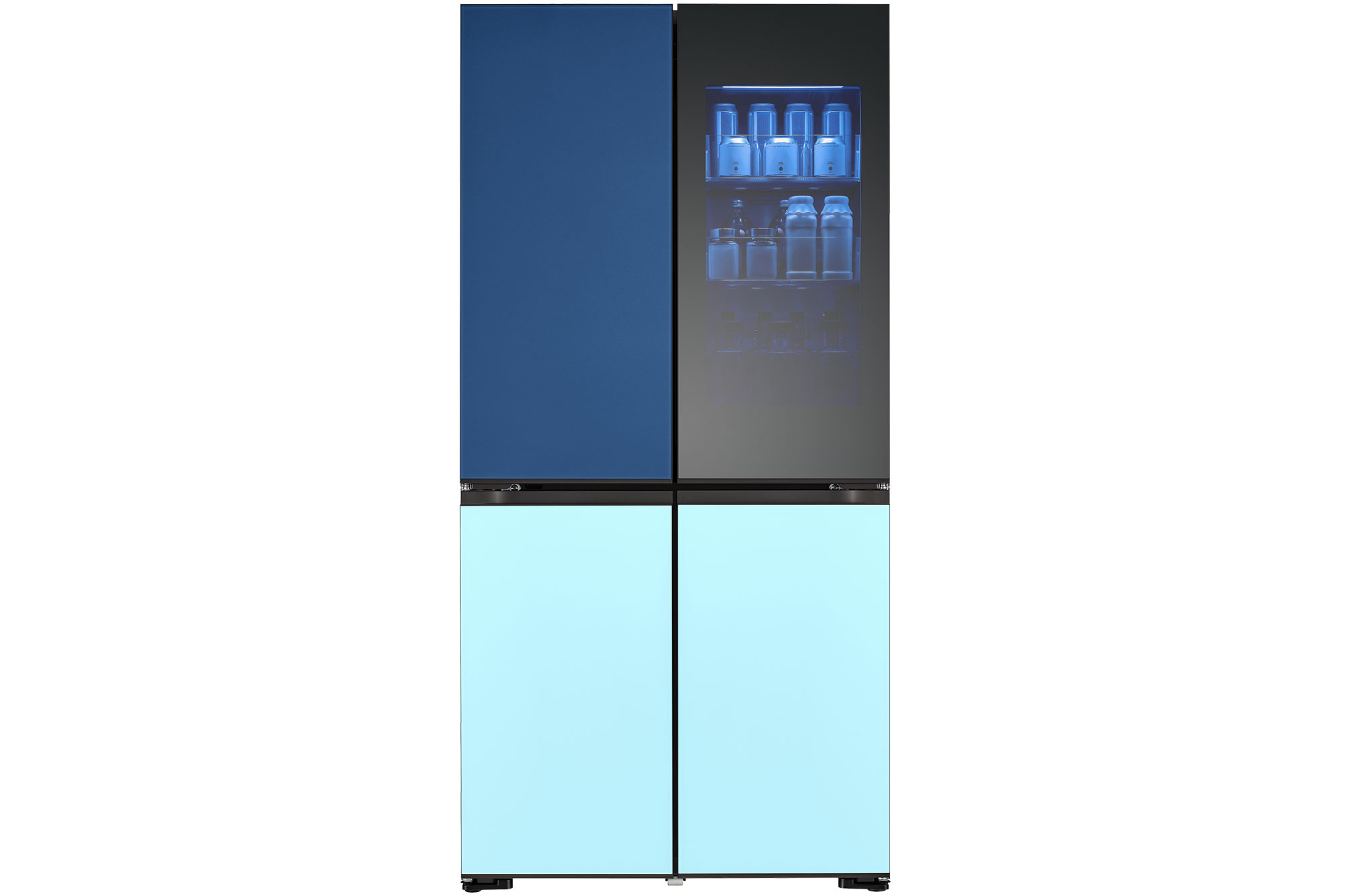 LG GMV960NNME MoodUP mit InstaView®, French Door (617 l, E, 1865 mm hoch, MoodUP®)