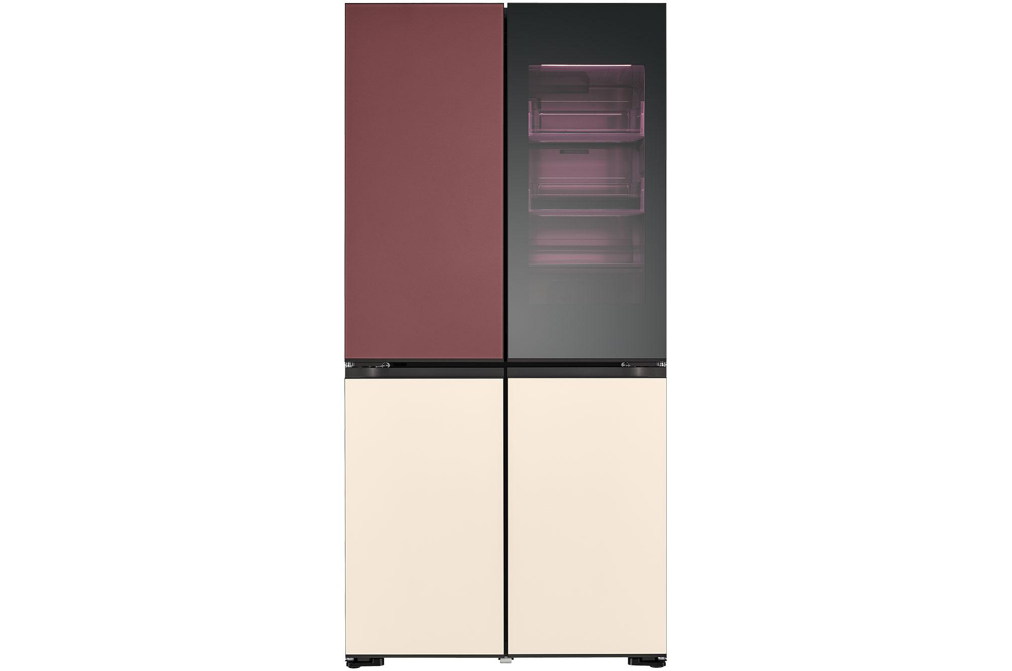 LG GMV960NNME MoodUP mit InstaView®, French Door (617 l, E, 1865 mm hoch, MoodUP®)