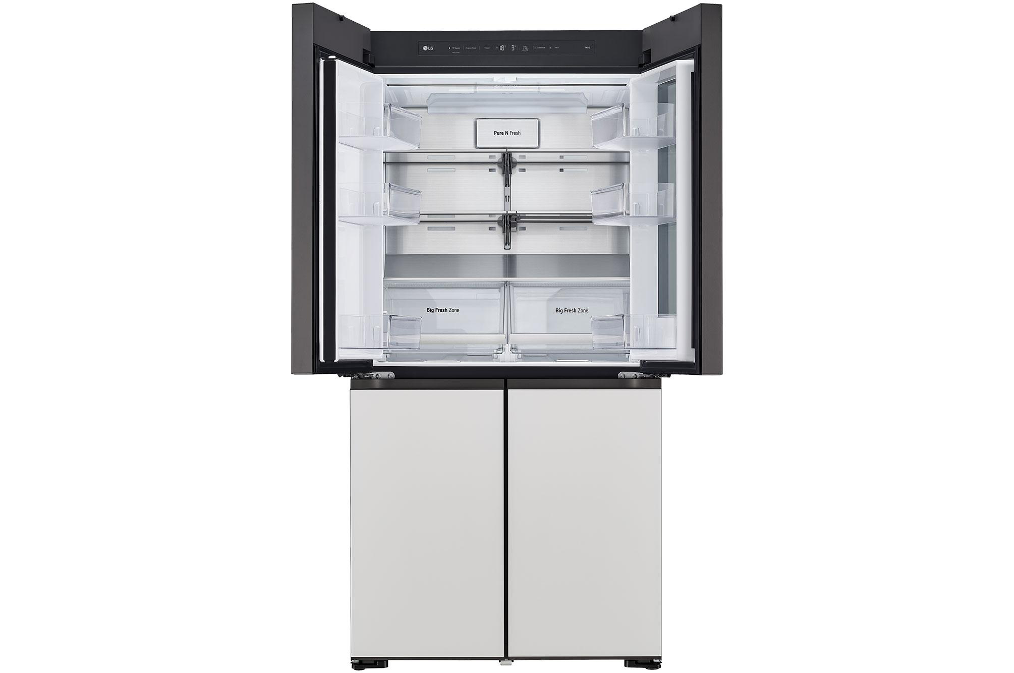 LG GMV960NNME MoodUP mit InstaView®, French Door (617 l, E, 1865 mm hoch, MoodUP®)