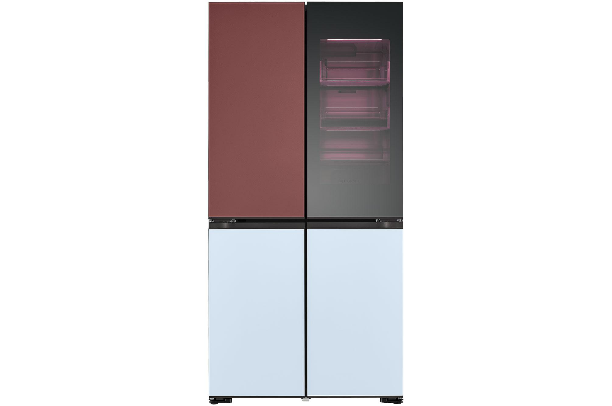 LG GMV960NNME MoodUP mit InstaView®, French Door (617 l, E, 1865 mm hoch, MoodUP®)