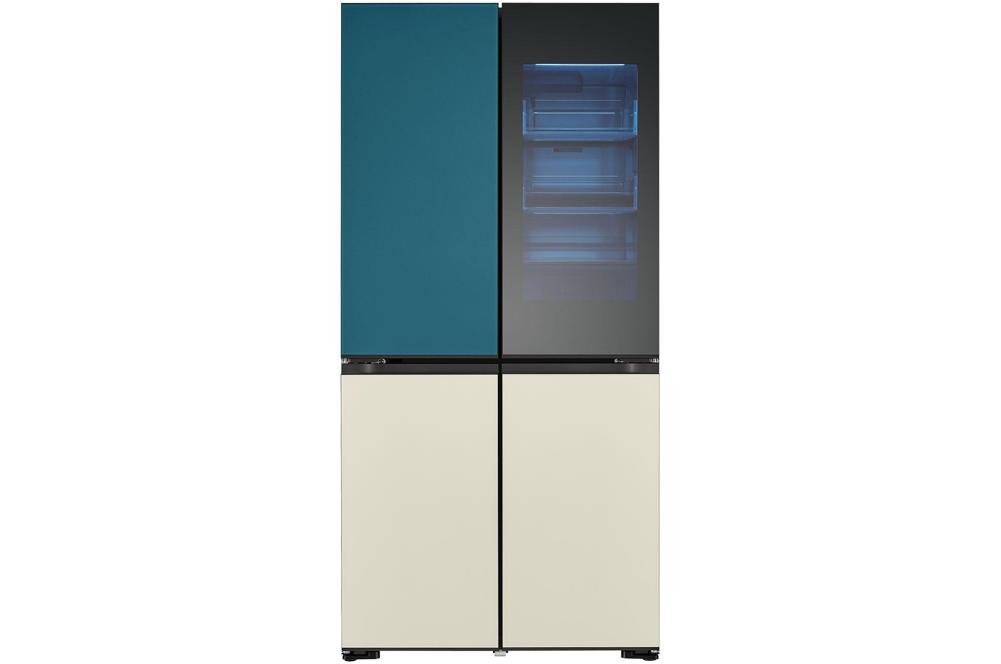 LG GMV960NNME MoodUP mit InstaView®, French Door (617 l, E, 1865 mm hoch, MoodUP®)