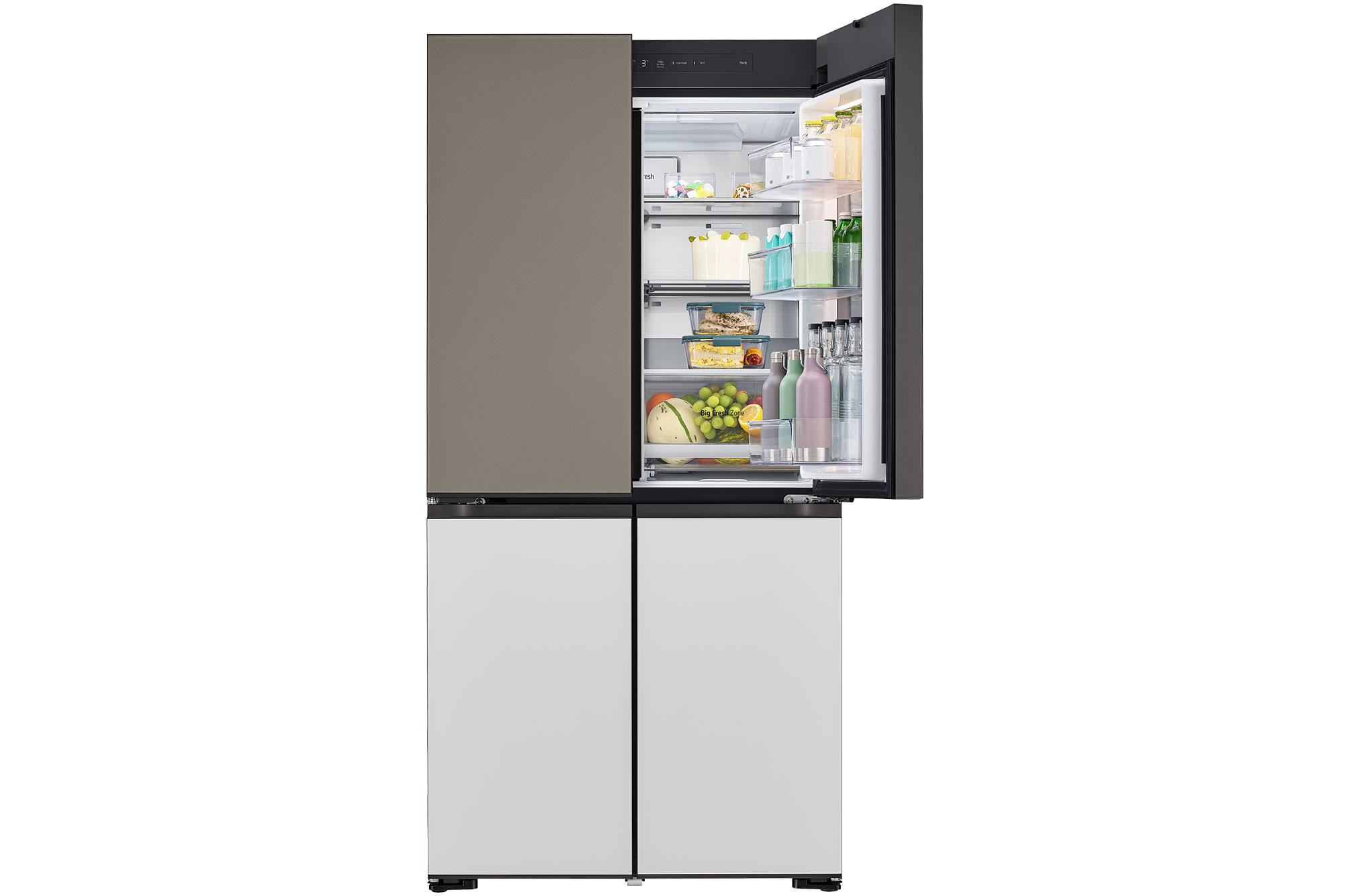 LG GMV960NNME MoodUP mit InstaView®, French Door (617 l, E, 1865 mm hoch, MoodUP®)