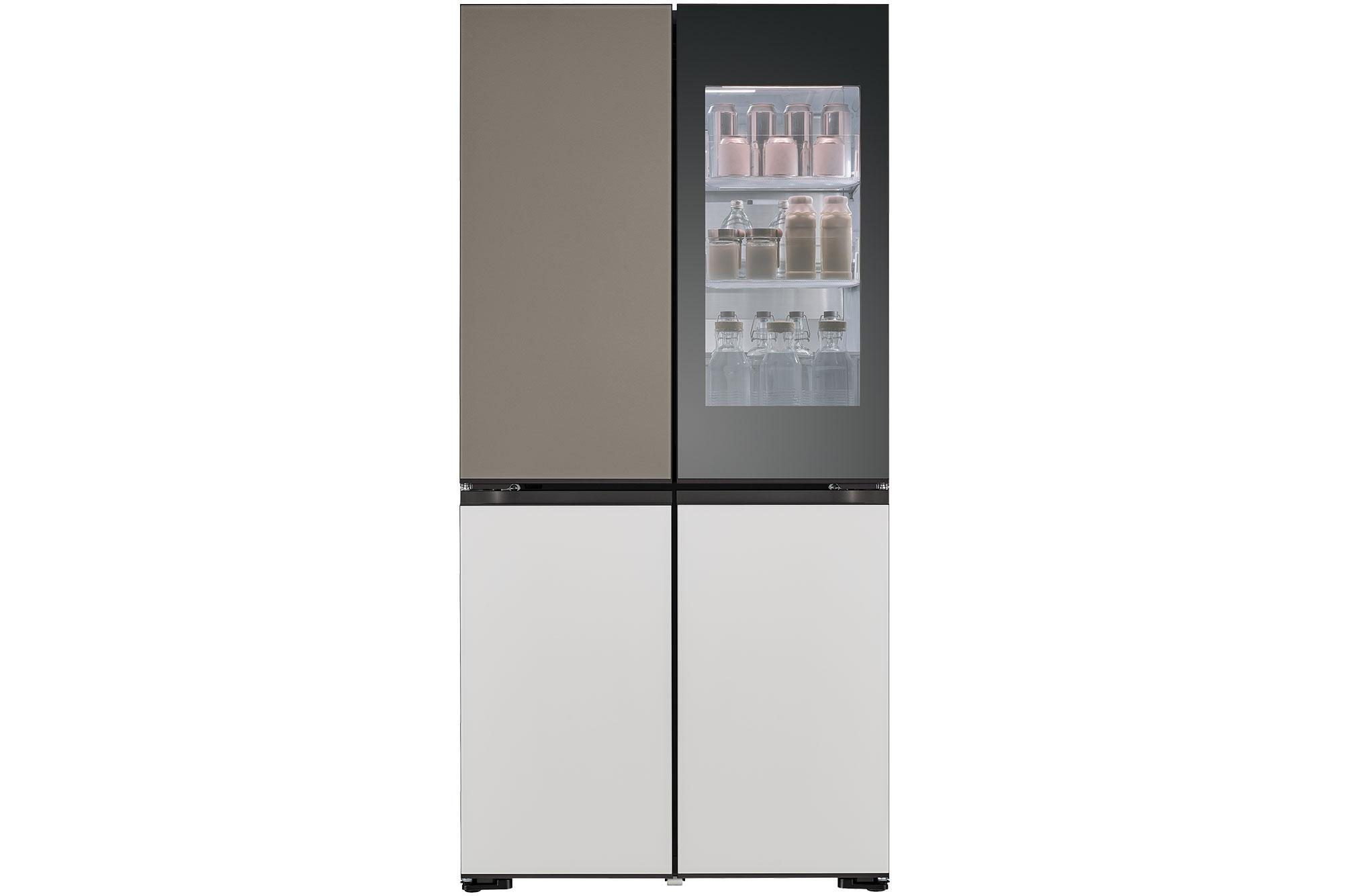 LG GMV960NNME MoodUP mit InstaView®, French Door (617 l, E, 1865 mm hoch, MoodUP®)