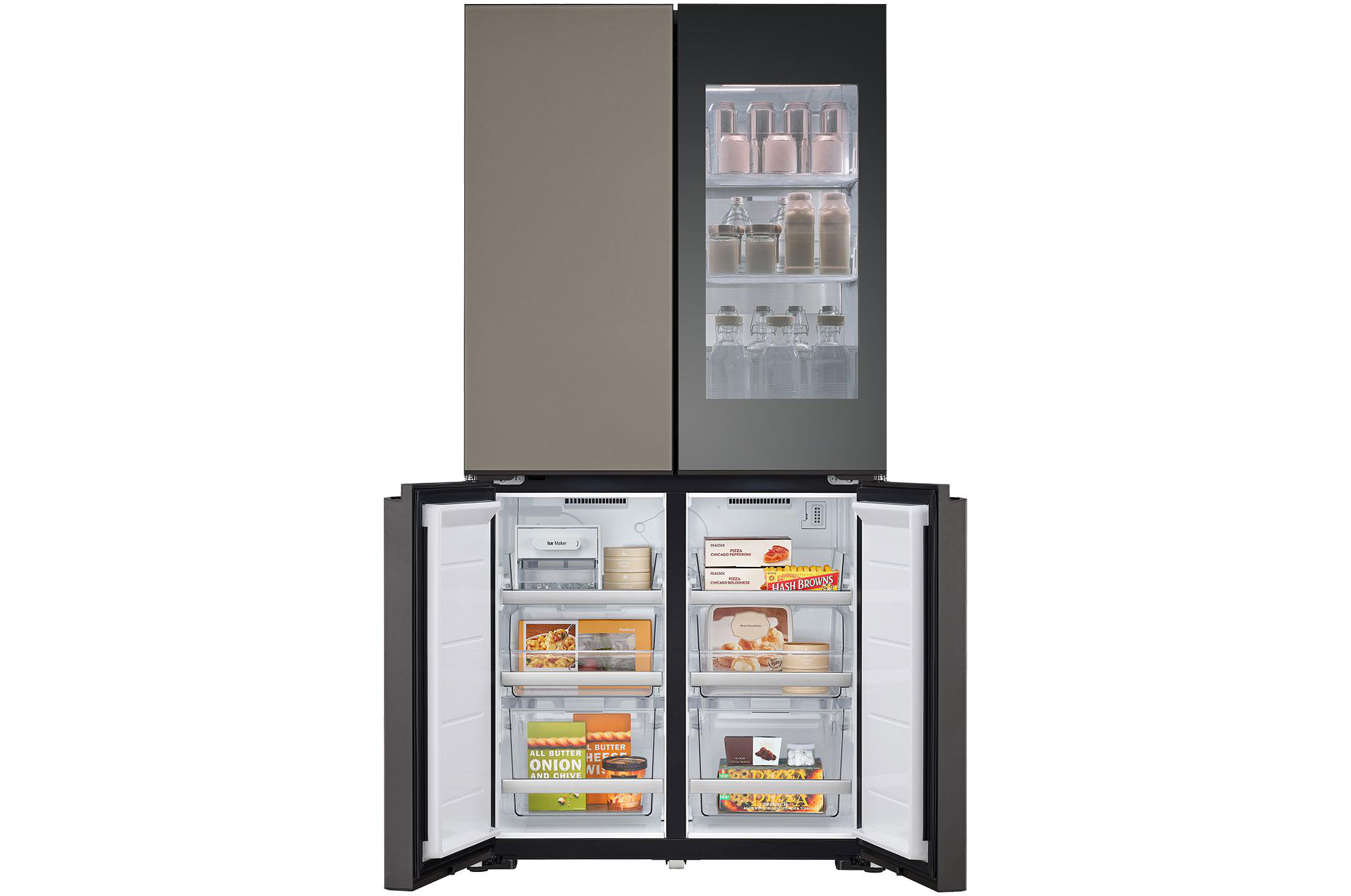 LG GMV960NNME MoodUP mit InstaView®, French Door (617 l, E, 1865 mm hoch, MoodUP®)