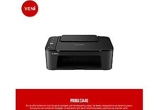 CANON Pixma E3440 Mürekkep Püskürtmeli Yazıcı Siyah_2