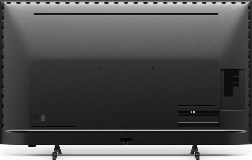 Ein Diagramm, das TV-Anschlüsse zeigt, einschließlich HDMI, USB und Antennenanschlüsse.