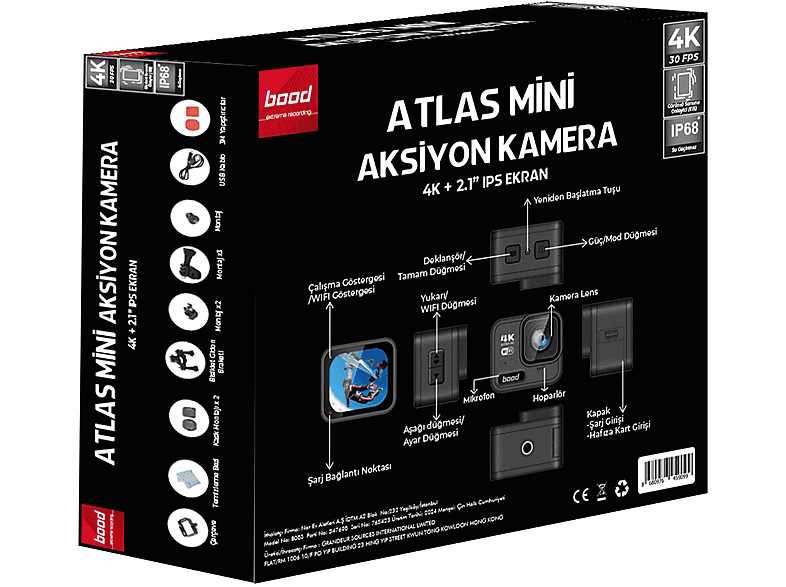 BOOD Atlas Mini Aksiyon Kamera_2