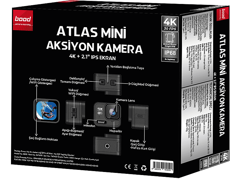 BOOD Atlas Mini Aksiyon Kamera_3