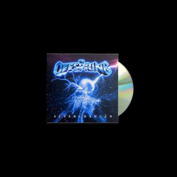 Albumcover mit einer CD. Der Albumtitel lautet The Offspring, und das Bild hat ein blaues Thema.