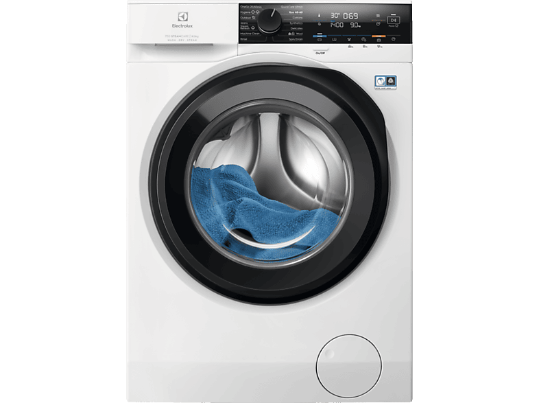 ELECTROLUX EW7W4492E Mosó és szárítógép, D/A, 9/5, 1400 f/p, Ökoinverter, Hygiene progr. gőzzel, Steamrefresh, QuickCare 69min, OneGo 20/60min