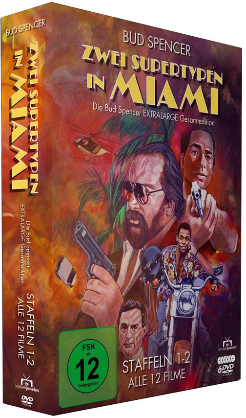 DVD-Box-Set, Bud Spencer Film, mit dem Titel 'Zwei Supertypen in Miami'.