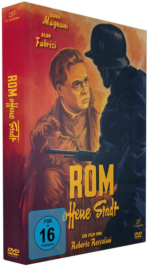 DVD-Cover eines Films. Menschen stehen einem Mann in Uniform gegenüber. Der Titel ist gelb geschrieben.