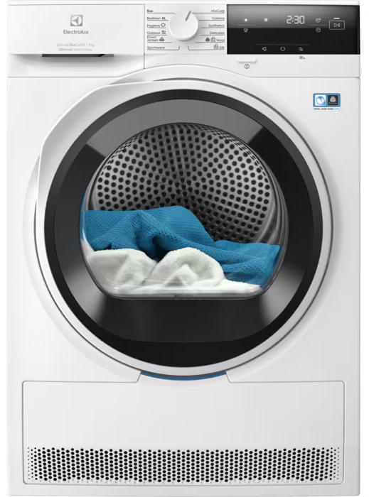 ELECTROLUX EW8D394ME hőszivattyús szárítógép, 9kg, C, inverter, 3DSense, belső világítás