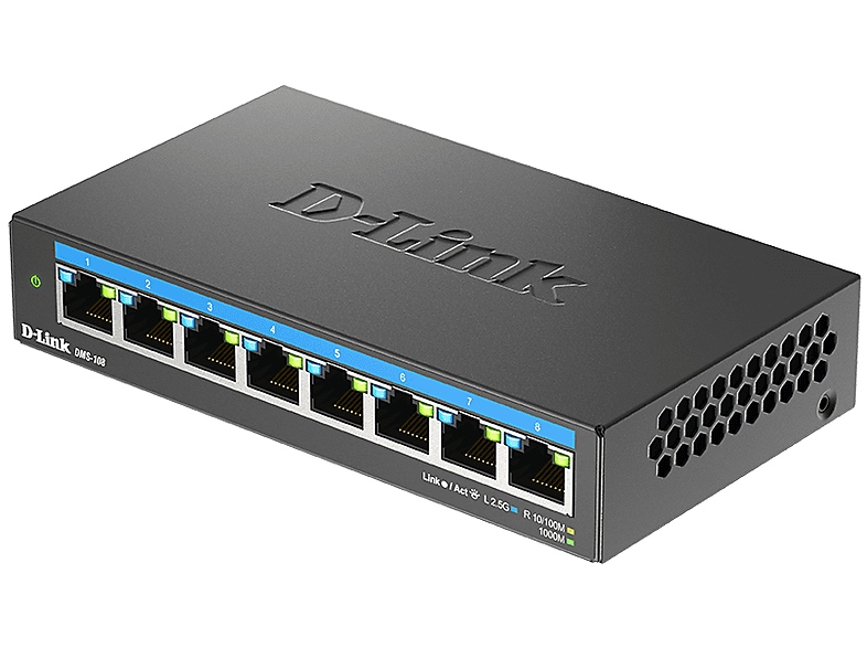 Thumbnail - D-LINK D-Link DMS-108 5-Port Multi-Gigabit Unmanaged Destop Switch 8