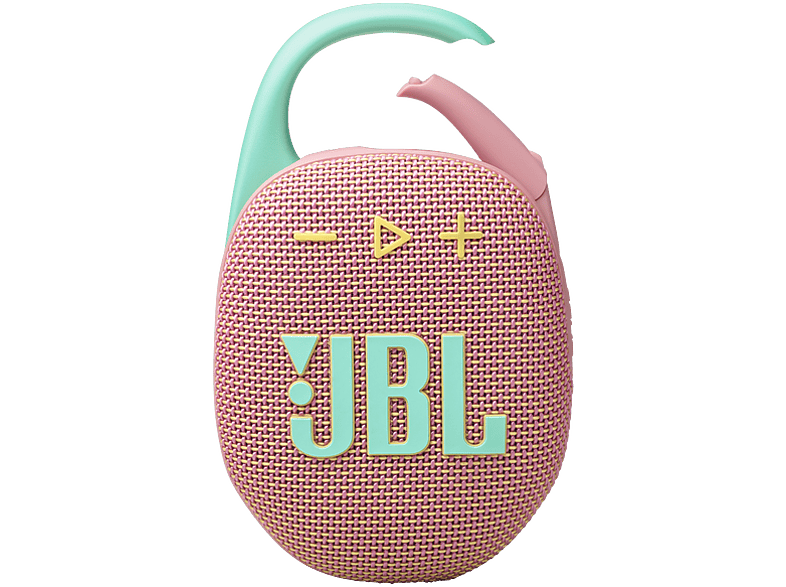 Altavoz inalámbrico - JBL Clip 5, 7 W, Bluetooth, 12 h Autonomía, Resistente al Agua IP67, Auracast, Rosa