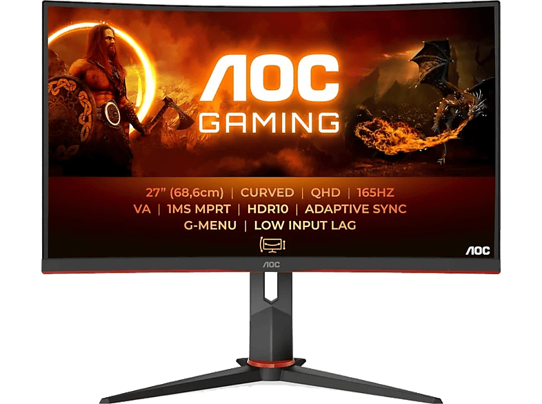 Monitor gaming - AOC International CQ27G2S/BK