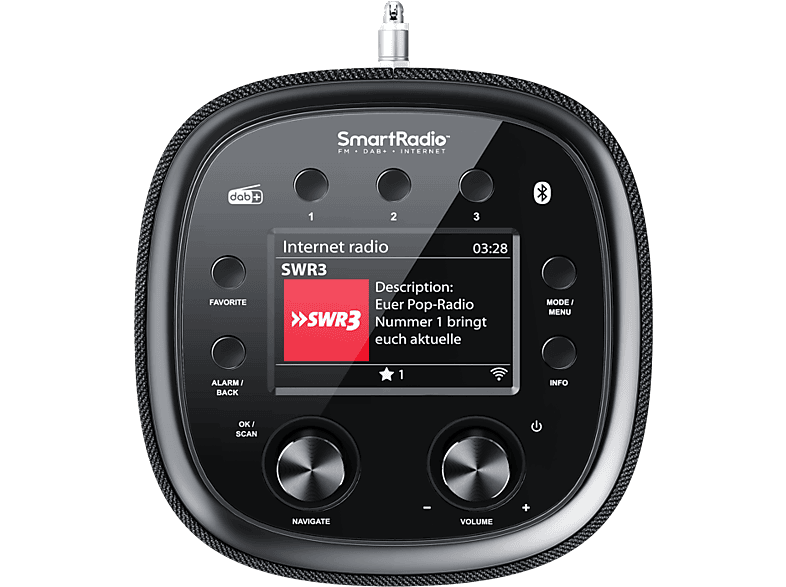 Kenwood CR-ST500S-B Design Smart HiFi-System, Schwarz; Kompakt Anlage — Foto 2 von 3
