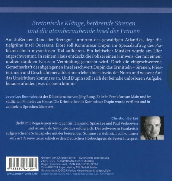 Buchrückseite mit Buchbeschreibung, Bild Christian Berkel und Verlagshinweisen.