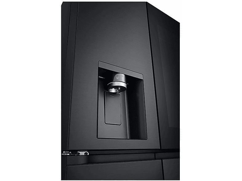 LG Electronics GMG960EVEE Side by Side, Kühl- und Gefrierkombination, mit InstaView® & Craft Ice (638 l, E, 1792 mm hoch, No Frost (verminderte Eisbildung), Essence Black Steel) — Foto 3 von 5