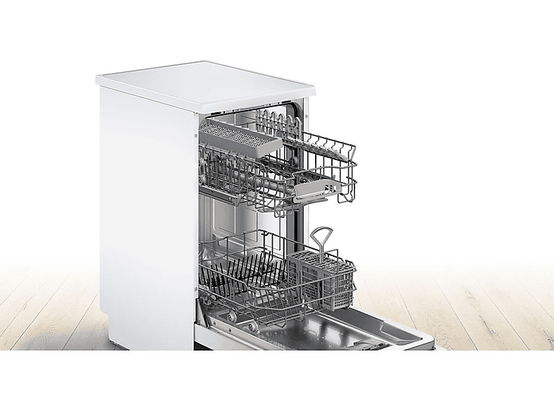 Lavavajillas - Bosch SPS2HKW58E, Serie 2, 10 servicios, 5 programas , 45 cm, Extra Secado, Active Water, Blanco – imagen 2