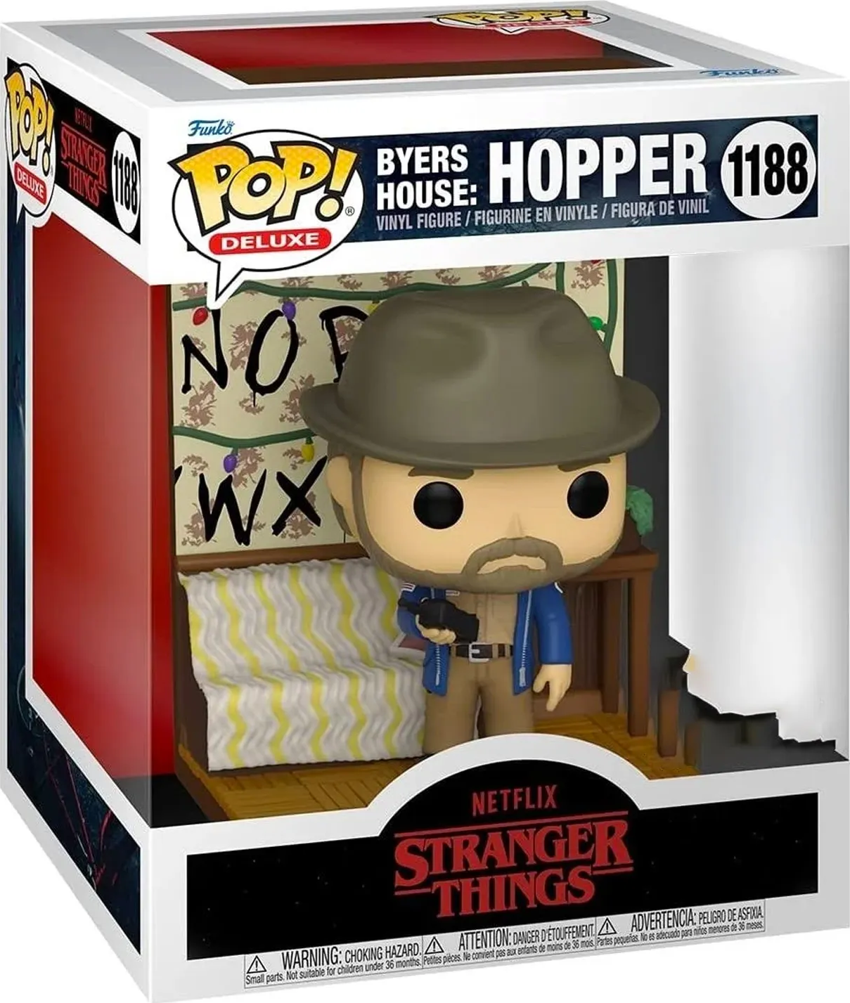 FUNKO POP! Deluxe: Stranger Things (Netflix) - Byers House: Hopper (Stranger Things (Netflix)) Sammelfigur
