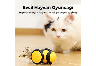 NEUTRON Hareketli Kedi Oyuncağı Sarı_1