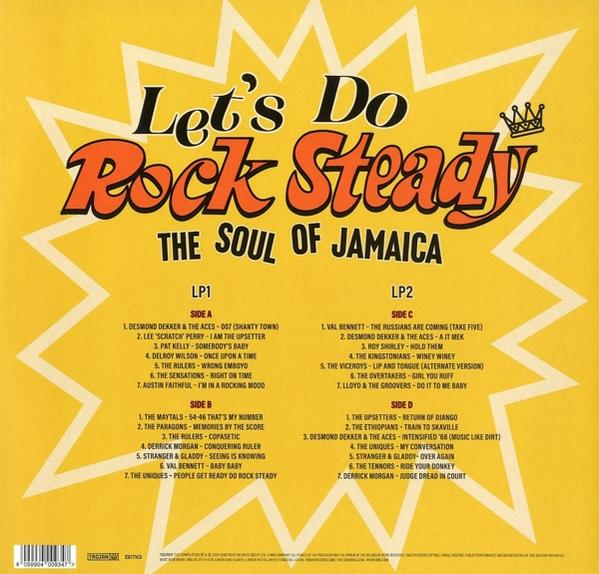 Albumcover, Let's Do Rock Steady: The Soul of Jamaica, mit Titellisten.