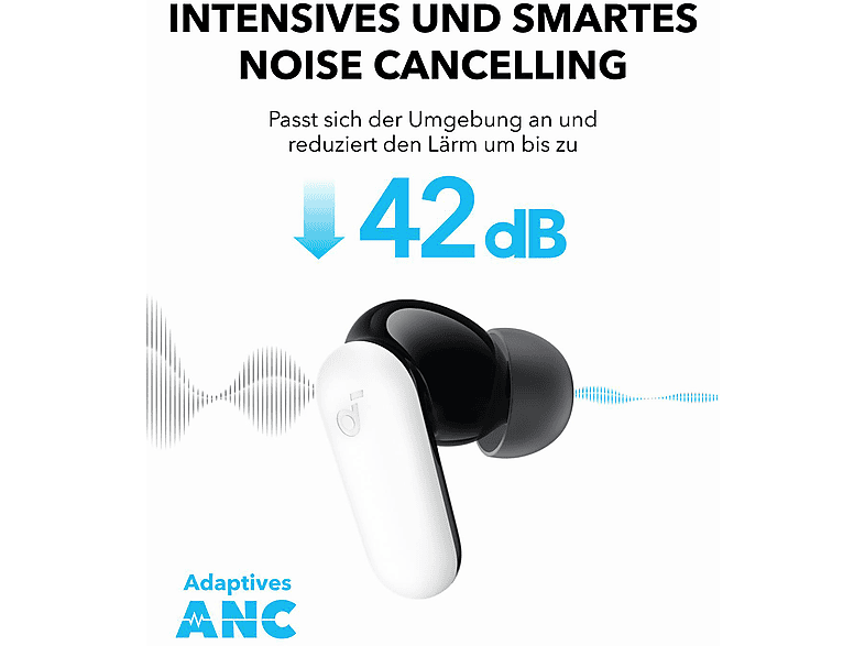 Thumbnail - SOUNDCORE BY ANKER P30i Schwarzweiß, In-ear Kopfhörer Schwarzweiß