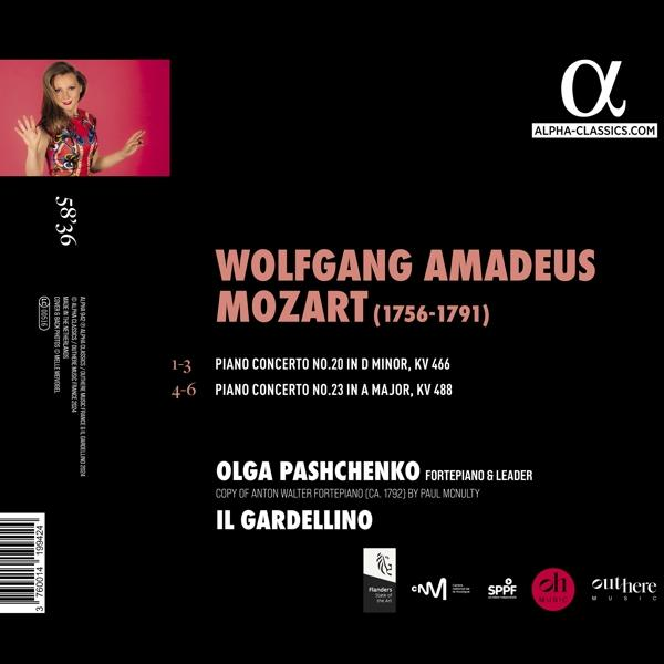 Albumcover von Wolfgang Amadeus Mozart, mit einer Frau und einer CD.