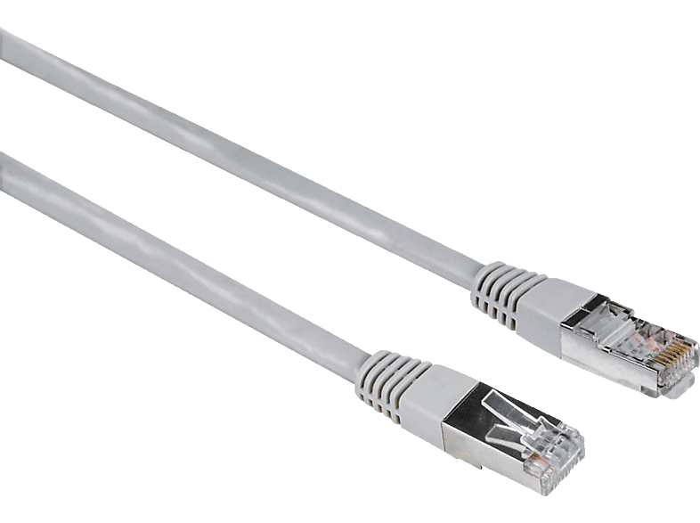 Goobay CAT 5e Netzwerkkabel 5m Grau - FTP Für Schnelle Internetverbindung