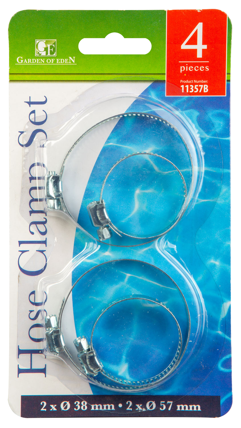 GARDEN OF EDEN Tömlőbilincs szett, 4 db (11357B)