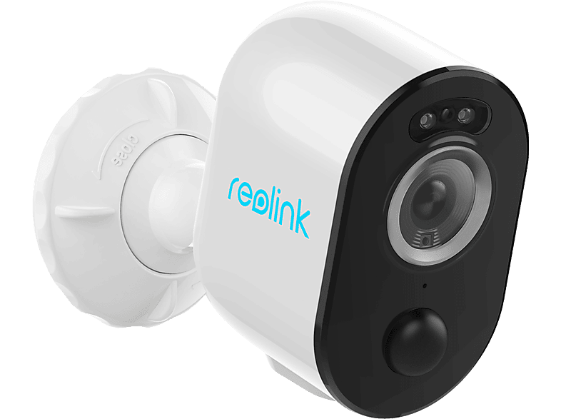 Reolink Argus Series B330, Überwachungskamera (Anzahl Kameras: 1, für Innen + Außen, Nachtsichtfunktion, Netz-/Akkubetrieb, 2K UltraWide QHD, Weiß/Schwarz)