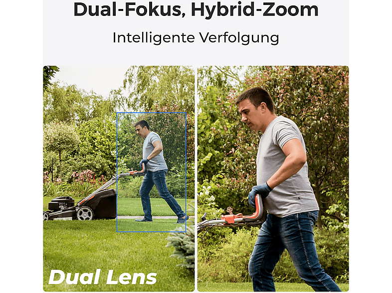 Reolink 4K Dual-Objektiv Wi-Fi PTZ, Überwachungskamera (Anzahl Kameras: 2, für Innen + Außen, Nachtsichtfunktion, Netzbetrieb, Starr, QSXGA, Weiß) — Foto 3 von 5