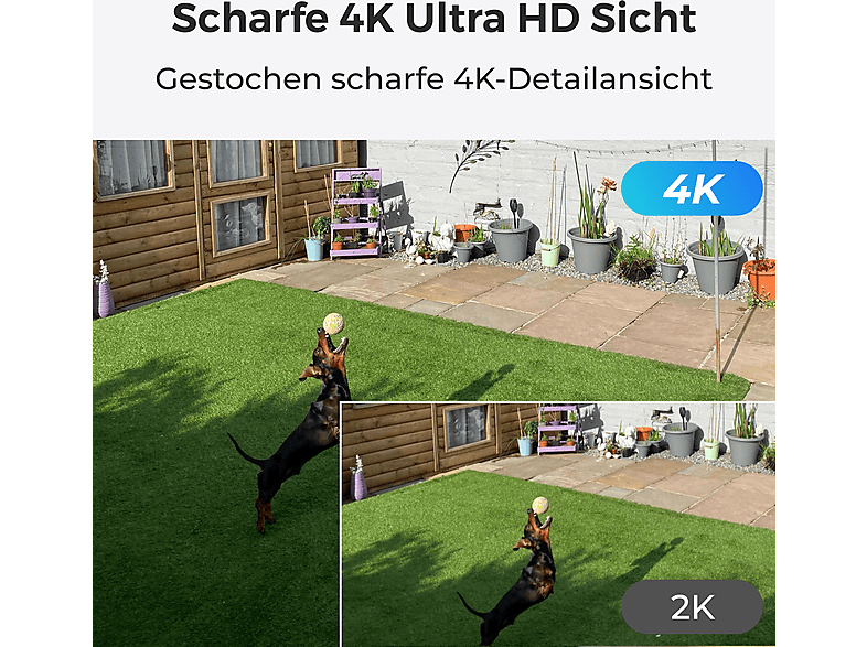 Reolink 4K Dual-Objektiv Wi-Fi PTZ, Überwachungskamera (Anzahl Kameras: 2, für Innen + Außen, Nachtsichtfunktion, Netzbetrieb, Starr, QSXGA, Weiß) — Foto 5 von 5